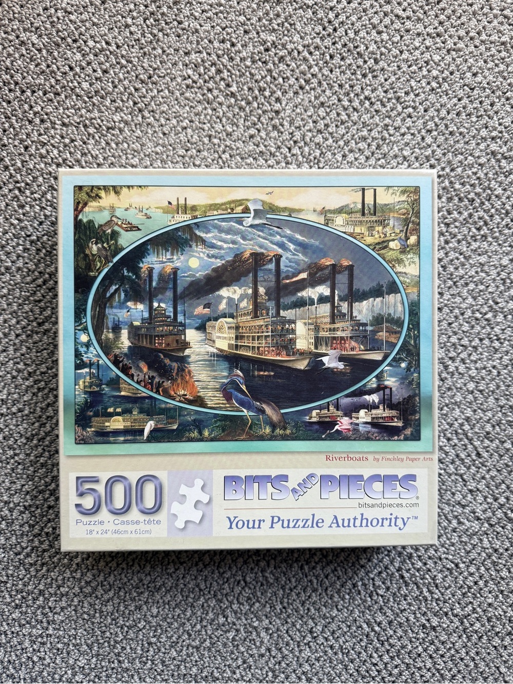 Bits and Pieces Riverboats 500-Piece Jigsaw